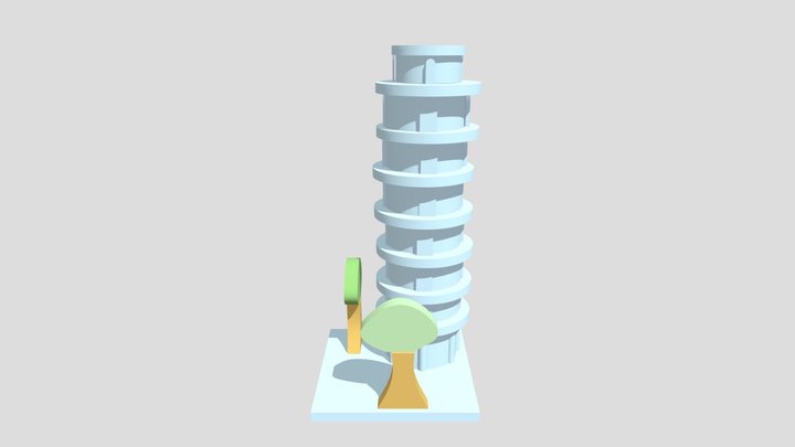 Pisa Tower by Ayesha Imran Sarwar 3D Model