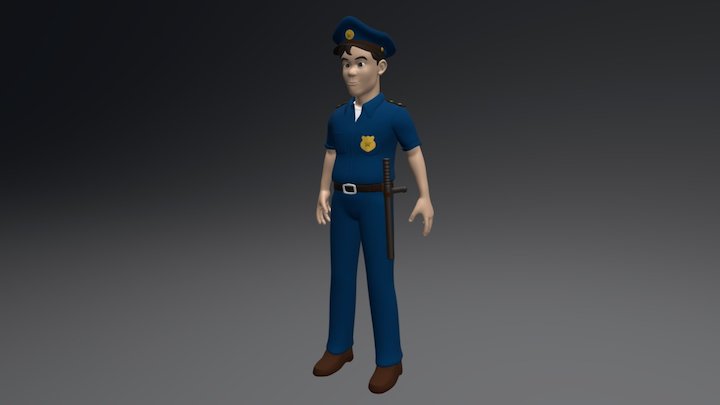 Police 3D Model