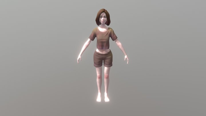 3D Character Female 3D Model
