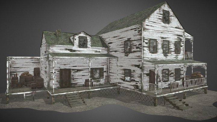 Abandoned House ( Hunt Showdown Style Fan Art ) 3D Model