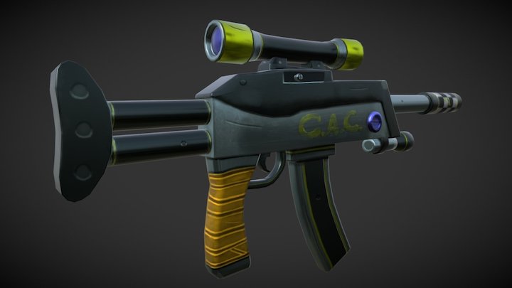 Stylized Rifle 3D Model
