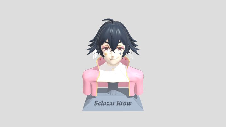 Bust for Vtuber Salazar Krow (@SalazarKrow) 3D Model