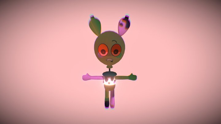 Twisted looey rig 3D Model