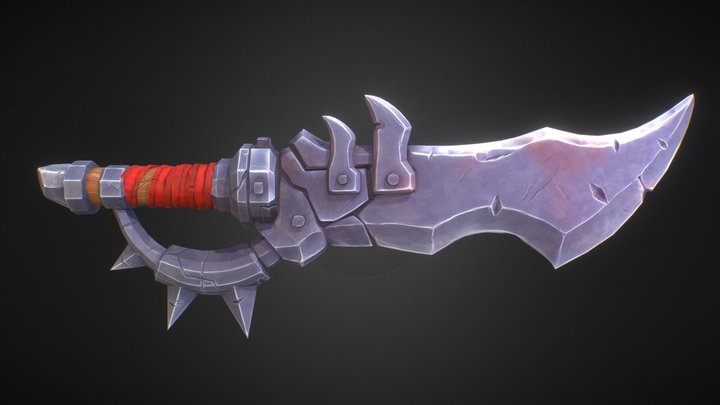 Sword of the Kardashians - Procedural Textures 3D Model