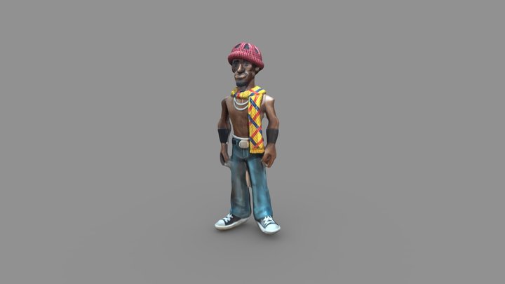 André 3000 figure doll 3D Model