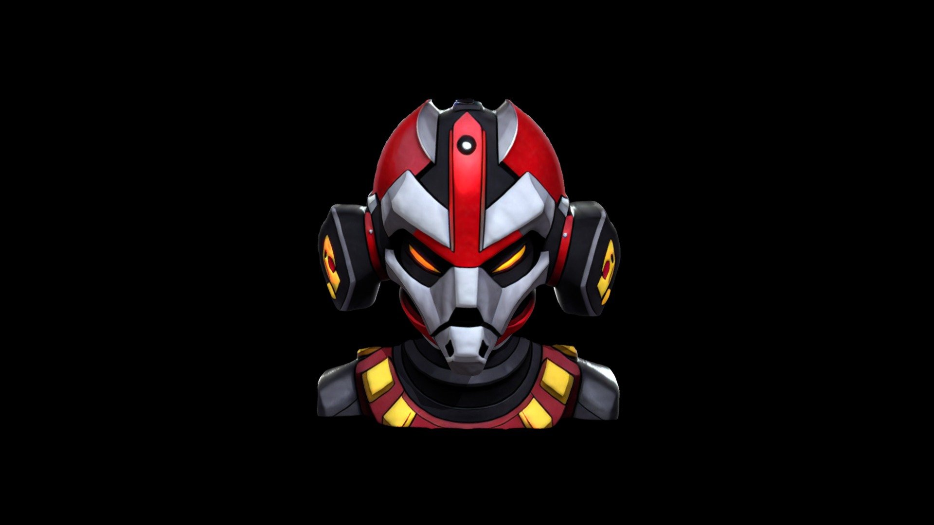 Helmet Mask Robot Cartoon 1543 - Download Free 3d Model By Klrxyz 