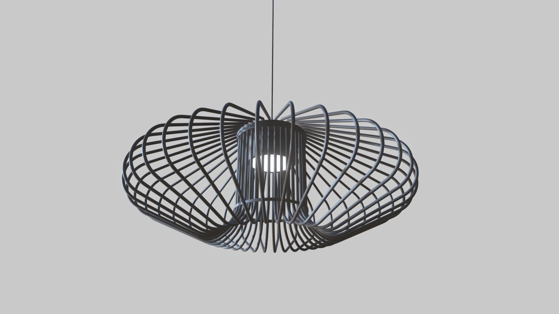 3D model Exxo Lamp - This is a 3D model of the Exxo Lamp. The 3D model is about a black and white basketball hoop.