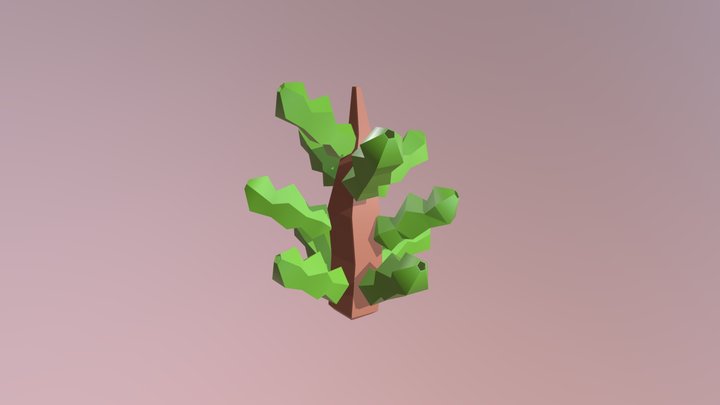 Low-poly tree 3D Model