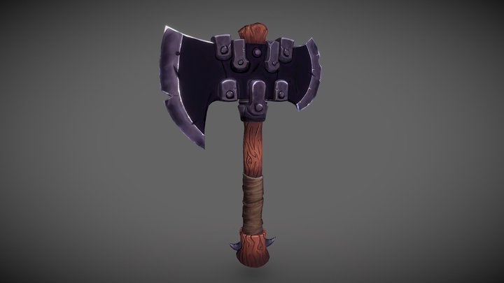 Battle Axe 3D Model