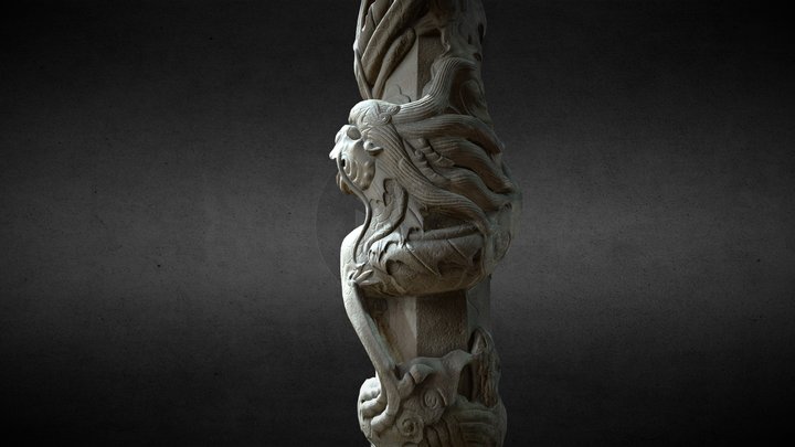 Dragon Column-04 淡水鄞山寺 3D Model