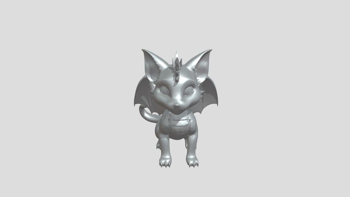 Cute dragon-like creature 3D Model
