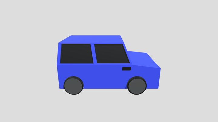 Low poly car 3D Model