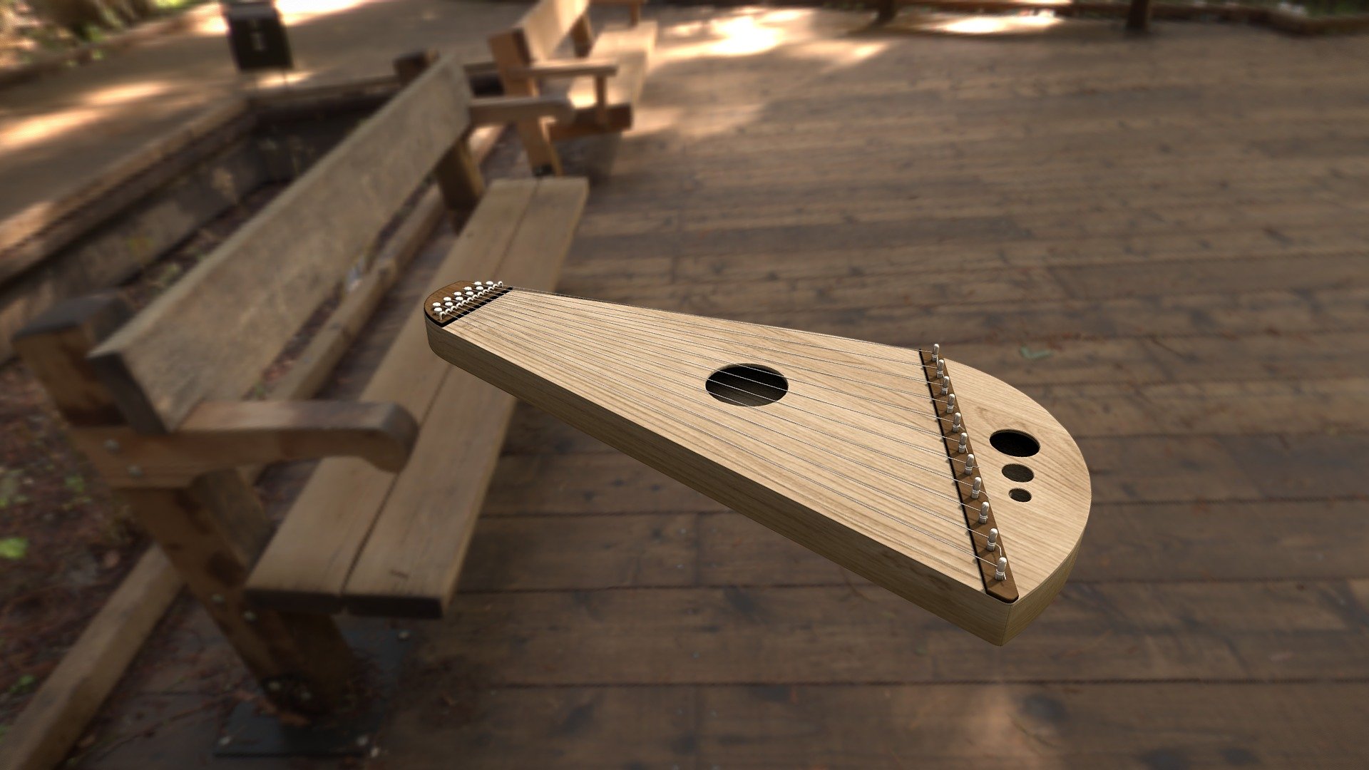 Folk Musical Instrument - 3D Model By Rob Aglius (@tridenoff) [5a57c15 ...