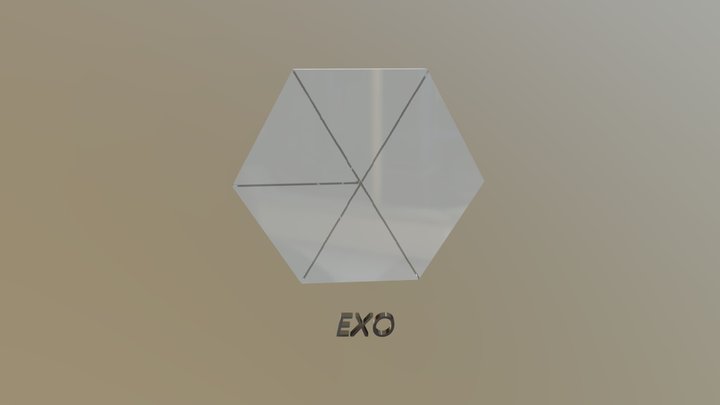EXO LOGO WITH MUSIC 3D Model