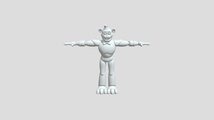 Glamrock Freddy 3D Model