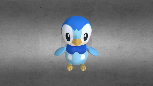 Piplup 3D Model