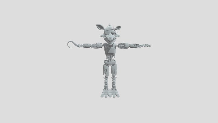 Withered_ Foxy IK 3D Model