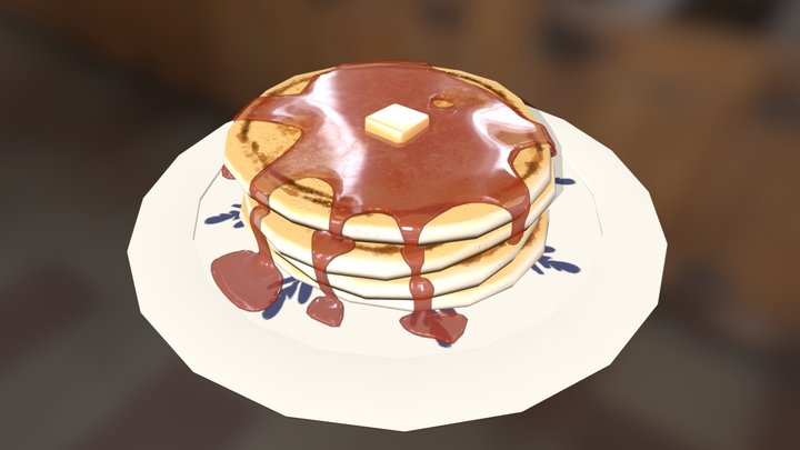 Stack of Pancakes 3D Model