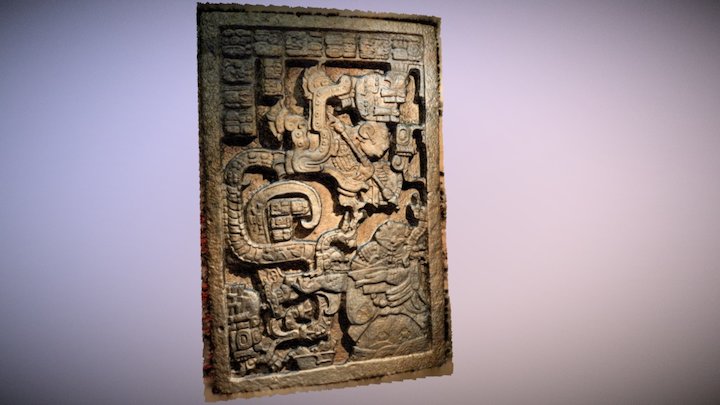 British Museum - Maya sculpture 2 3D Model