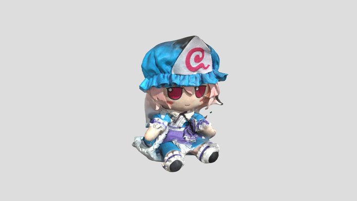 東方 LostWord - R2 Yuyuko Saigyouji Fumo (3D Scan) 3D Model