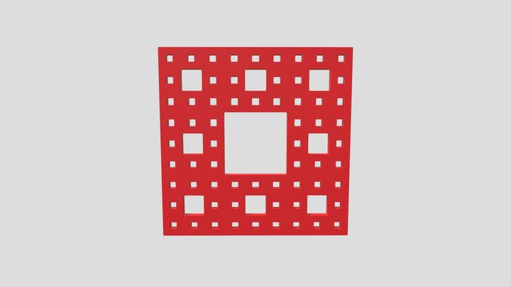 Tappeto di Sierpinski 3D Model