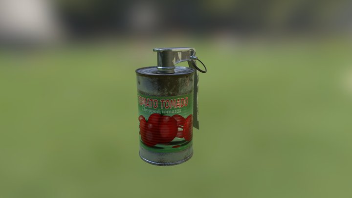 Tin Can Grenade 3D Model