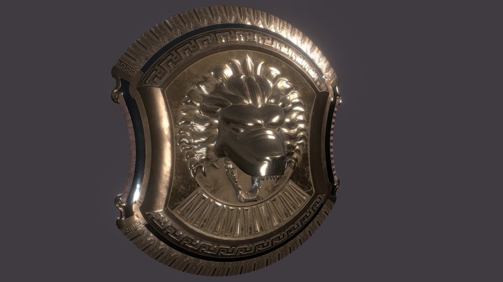 Lion shield 3D Model