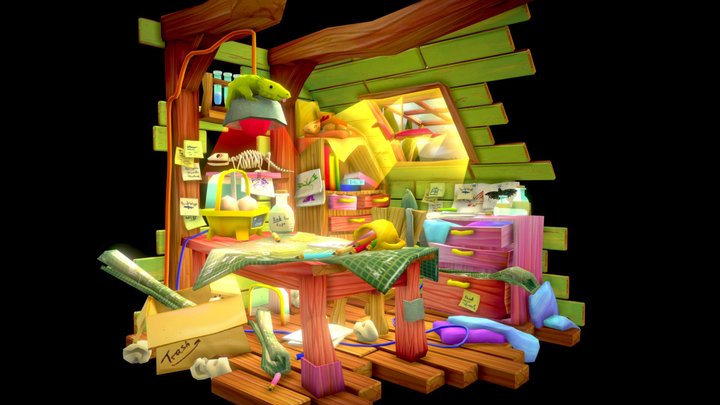 Crib - Dragonworks Nook 3D Model