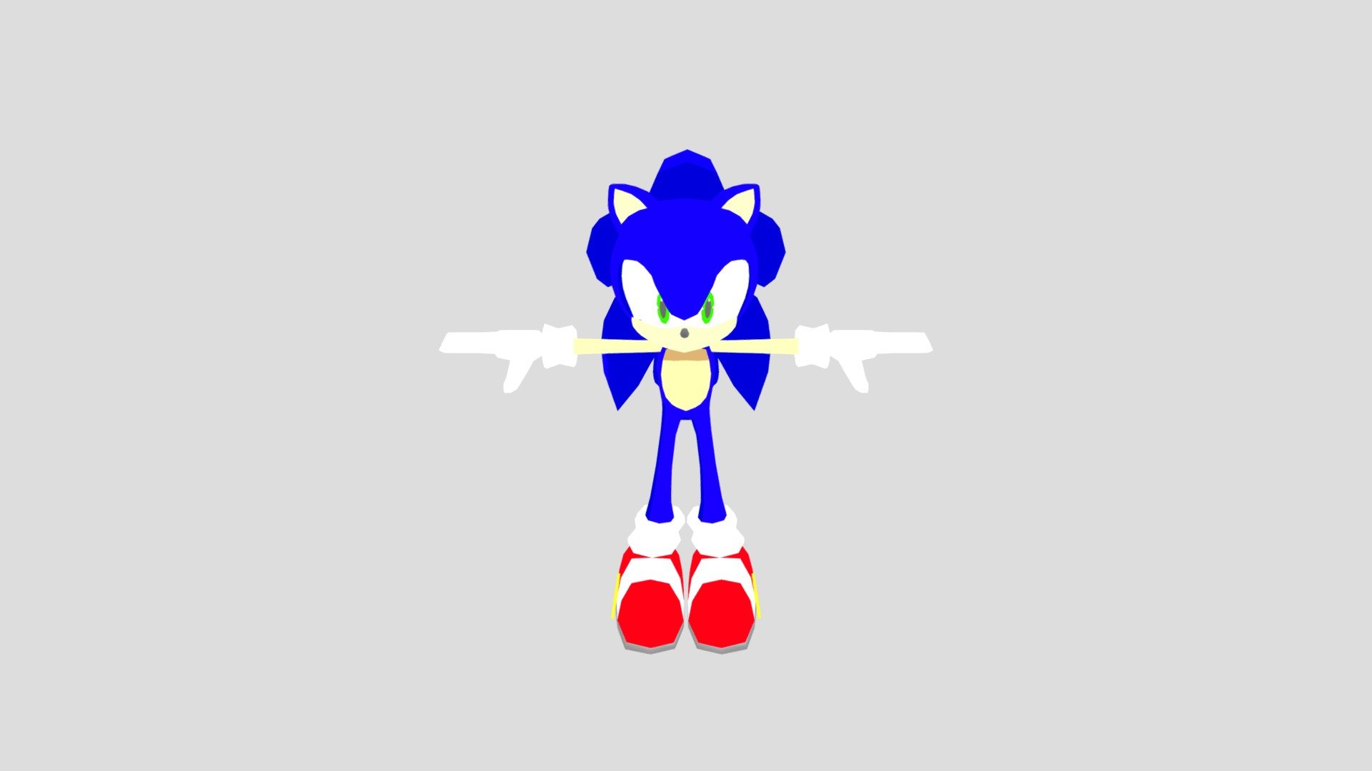 Sonic The Hedgehog - 3D model by EspiThaHood [5a5e10d] - Sketchfab