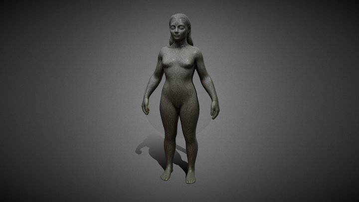 Indian Girl Mystic 3D Model