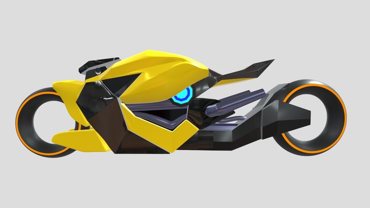 AVENTOR SCI-FI BIKE 3D Model