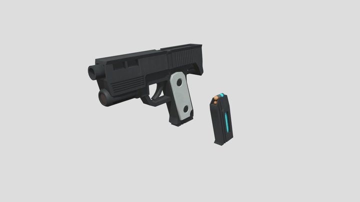 Alyxgun with blue bullets (TF2) 3D Model