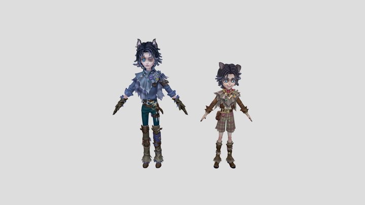 Striding Between Realms 3D Model