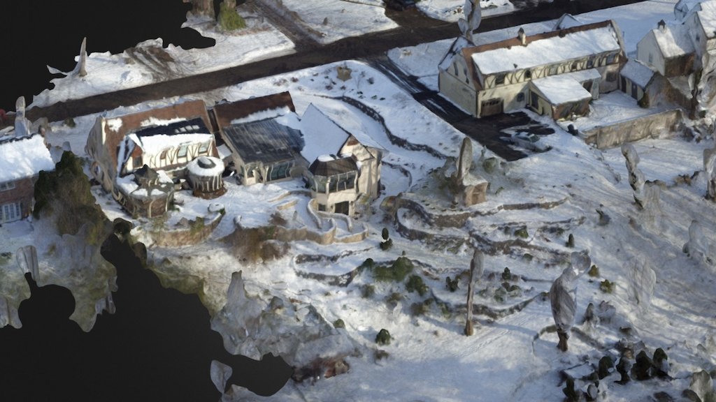 Retaining Wall 3d Mesh from UAS Photogrammetry