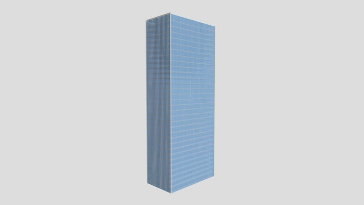glass curtain wall building 3D Model
