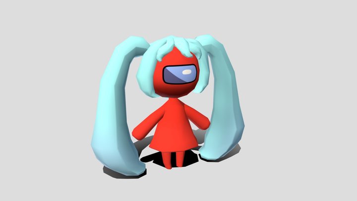 miku amongus 3D Model