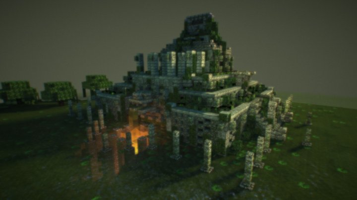 Mayan Temple 3D Model