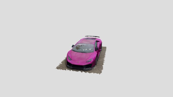 Pink Lamborghini 3D Model