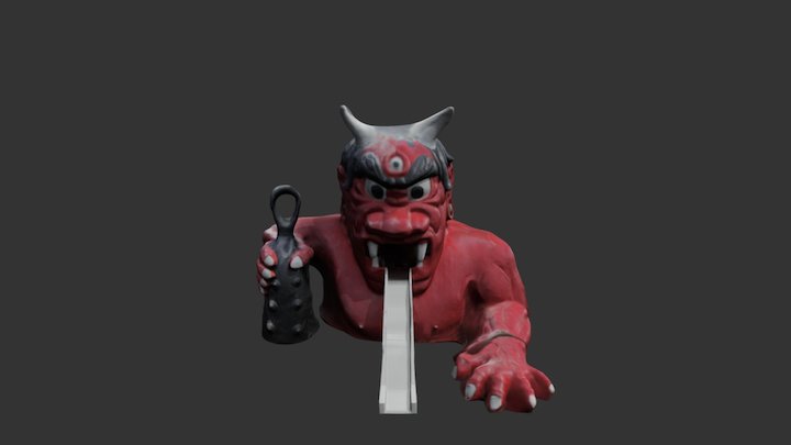 鬼の滑り台 3D Model
