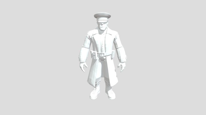 Officer stylized 3D Model