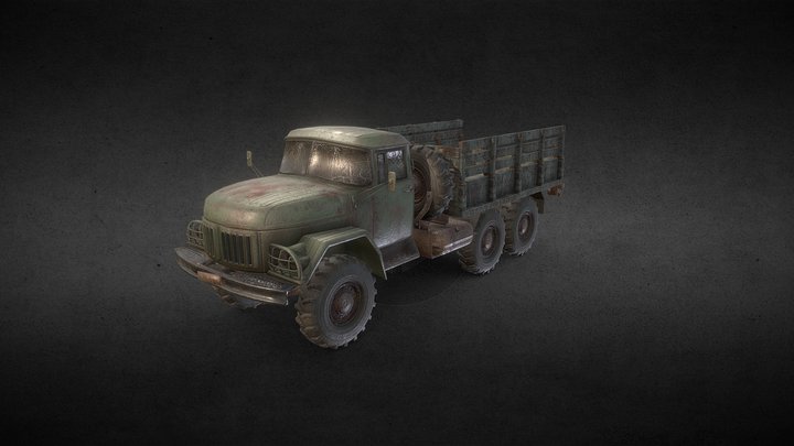 Soviet Truck (ZIL 131) 3D Model