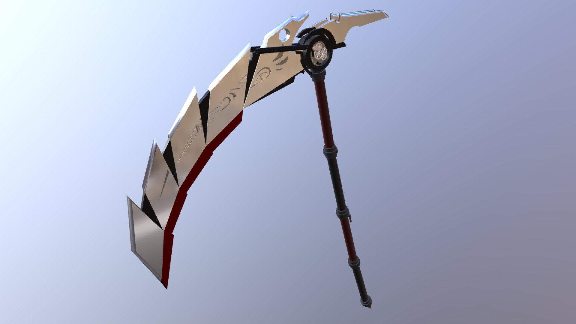 Rwby Harbinger Scythe Qrow S Weapon Download Free 3d Model - roblox scripts rwby