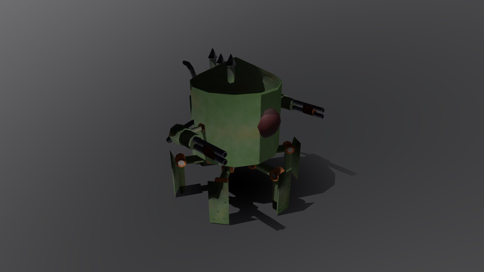 Robô Tanque - 3D Model By Joaopaulobarbosafonseca [5a6a39a] - Sketchfab