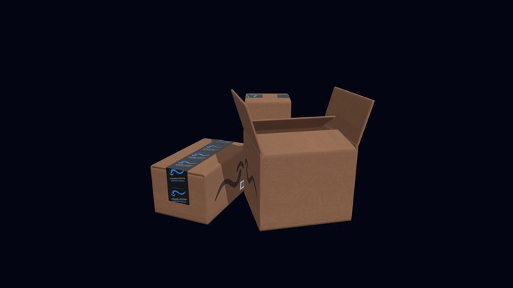 Moving Boxes 3D Model