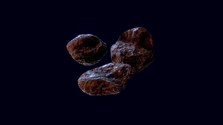 Asteroids Pack 01 3D Model