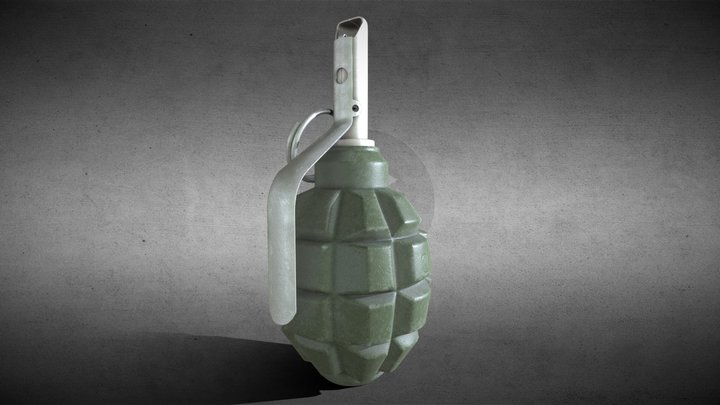 F1 Hand Grenade 3D Model