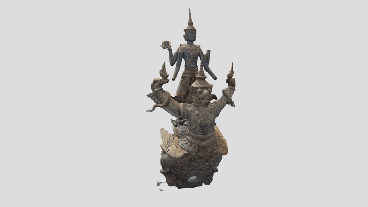 โขนเรือพระที่นั่งนารายณ์ทรงครุฑ 3D Model