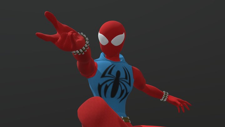 Spectacular Spider - Man Scarlet Spider 3D Model