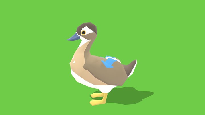 Duck - Animated Low Poly – Free 3D Model STL
