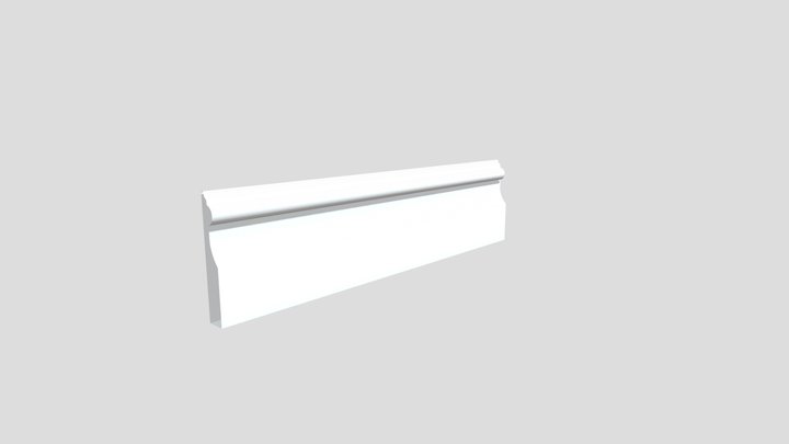 Beaded Baseboard 3D Model